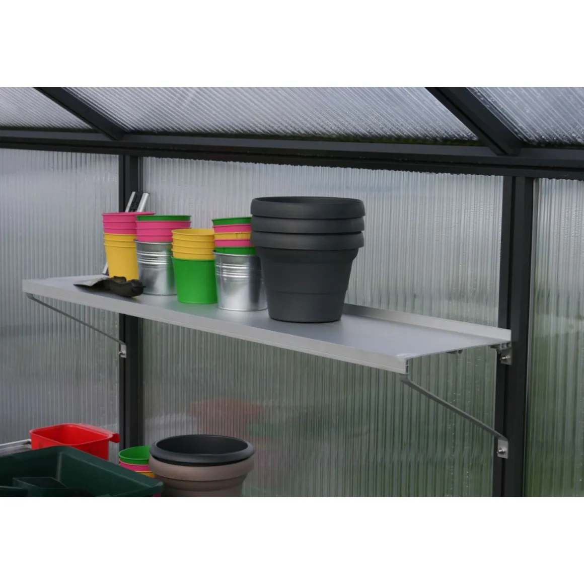 KGT Universal Aluminium Hänge-Regal 150 x 25 cm