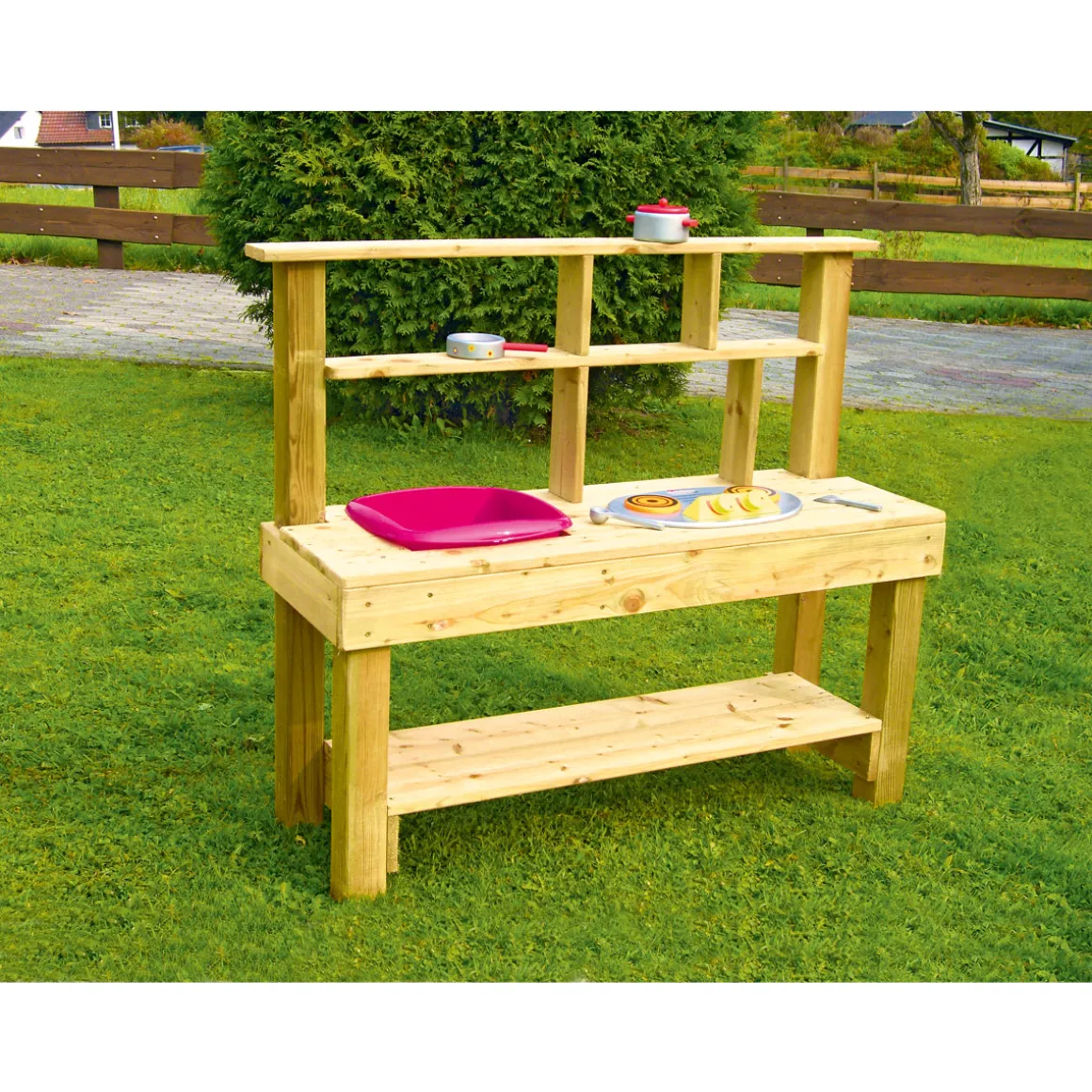Kinder-Outdoorküche Pia Bausatz 120 x 103 x 40 cm