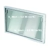 Kippfenster 90 x 60 cm weiß Isoglas 3-Kammer-Profil