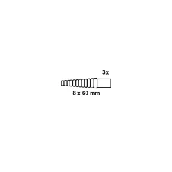 Kirchhoff Allzweckduebel M8 x 60 mm 3x