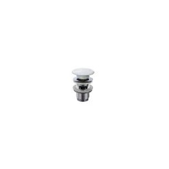 Kirchhoff Design-Ablaufventil 1 1/4" x 65 mm chrom-weiß