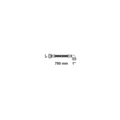 Kirchhoff Flex-Anschlussschlauch Heizung 1" IG Winkel 75 cm