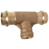 Kirchhoff T-Stück Pressfitting für Kupfer 28 mmx1/2IGx28 mm V-Kontur
