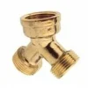 Kirchhoff 2-Wege-Verteiler ¾ IG x ¾ AG Messing blank