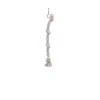 Kletterseil Baumwolle Cage Toy weiß 38 cm 3 Knoten