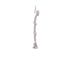 Kletterseil Baumwolle Cage Toy weiß 67 cm 4 Knoten