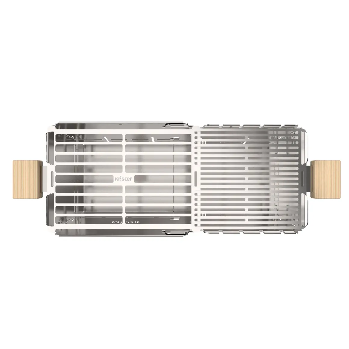 Knister Holzkohlegrill Premium Grillfläche 22 x 28-49 cm auseinanderziehbar
