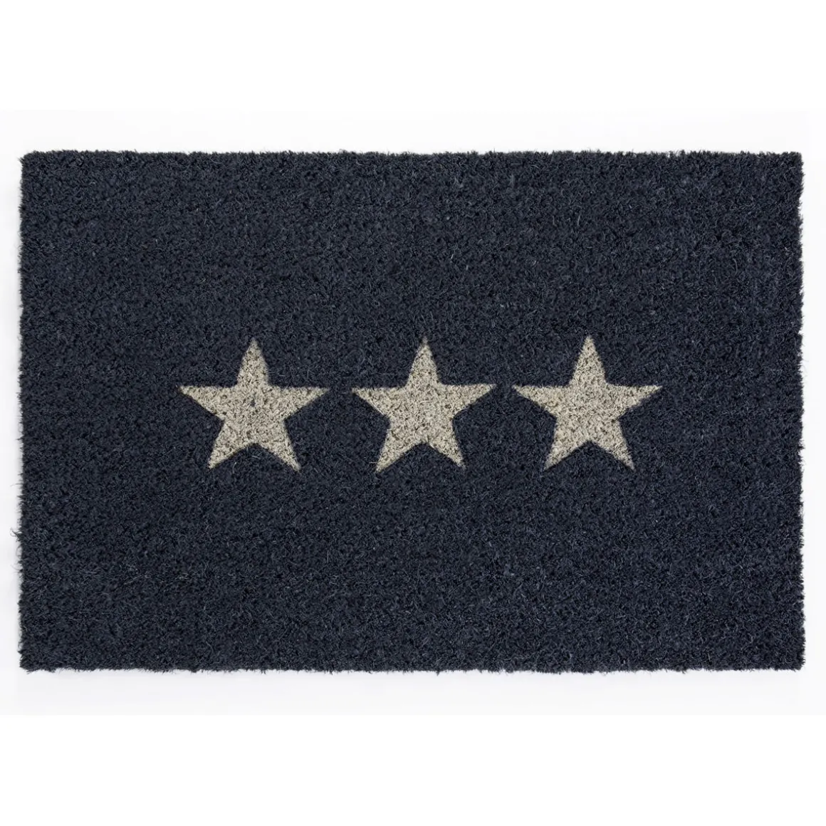 Kokosmatte Stars 40 x 60 cm dunkelgrau