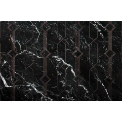 Komar Vlies Fototapete Marble Black 400x250 cm