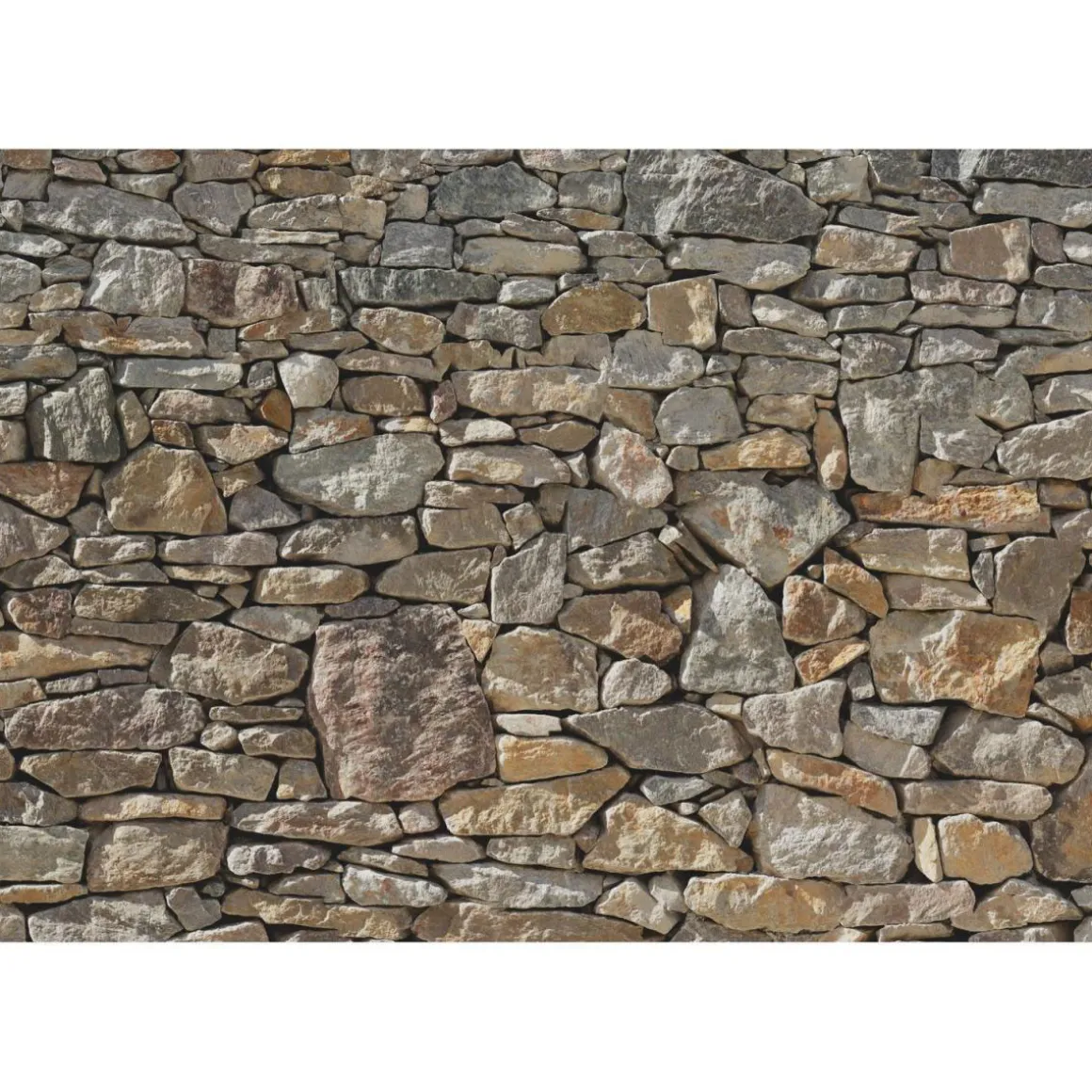 Komar Papier-Fototapete Stone Wall 8-teilig 368 x 254 cm