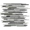 Kombimosaik Cosmos Steel Black/Grey/Alu Stäbchen 30 x 40,8 x 0,8 cm