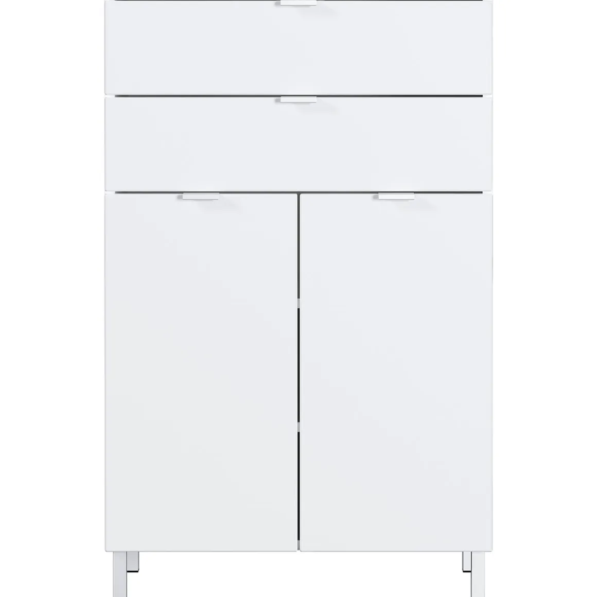 Kommode Maureen 2 Schubkästen 60 x 97 x 34 cm weiß