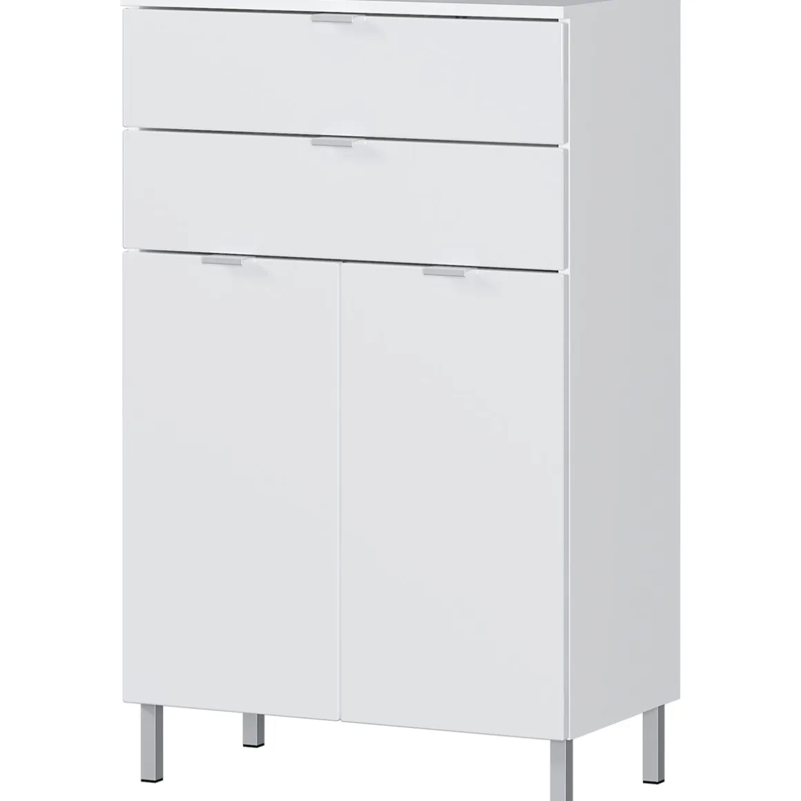 Kommode Maureen 2 Schubkästen 60 x 97 x 34 cm weiß
