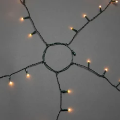 Konstsmide LED Baummantel mit Ring Durchmesser 11 cm 5 Stränge mit je 50 bernsteinfarbenen Dioden gefrostet