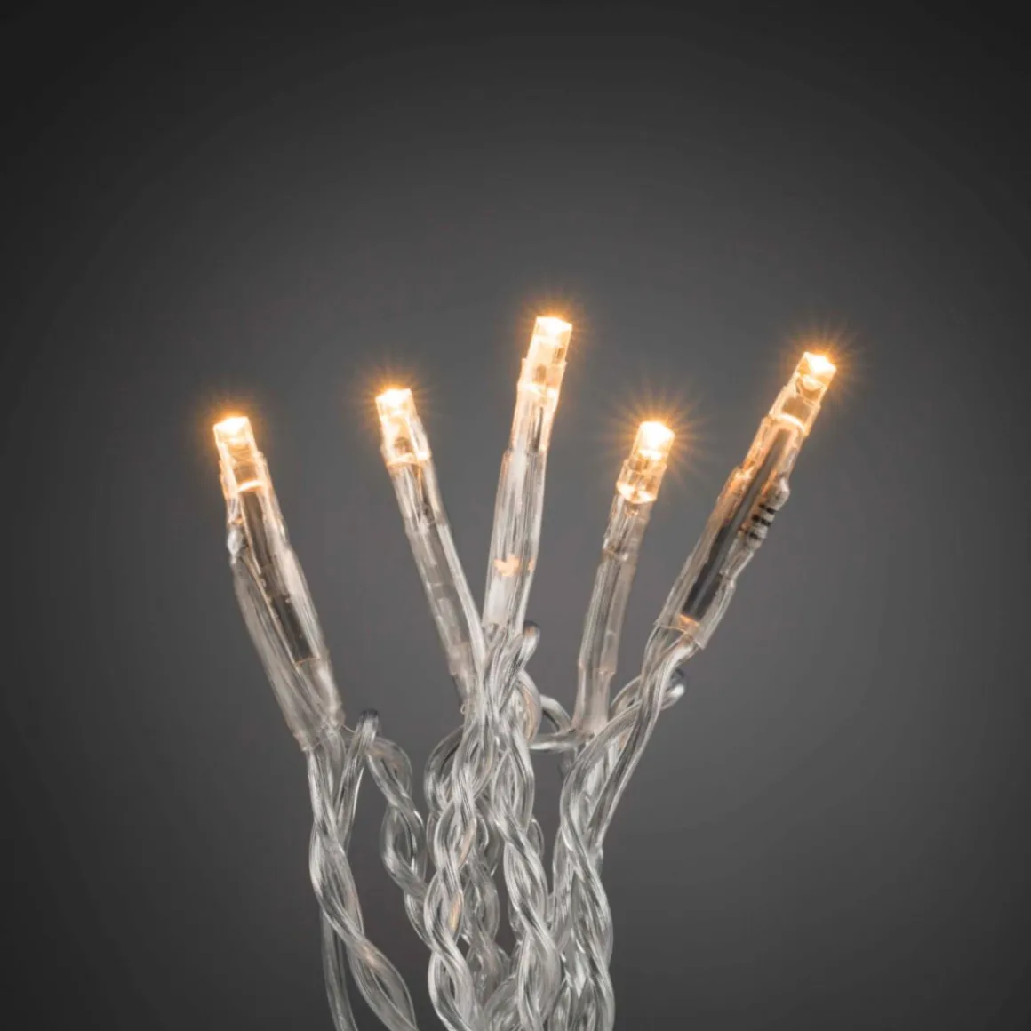 Konstsmide Micro LED Lichterkette 200 bernsteinfarbene Dioden