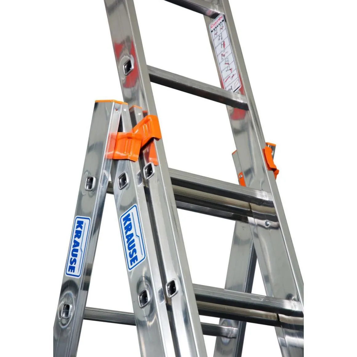 Krause Vielzweckleiter Tribilo 3 x 12 Sprossen mit Treppenfunktion