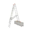 Krause Vielzweckleiter Tribilo 3 x 10 Sprossen mit Treppenfunktion