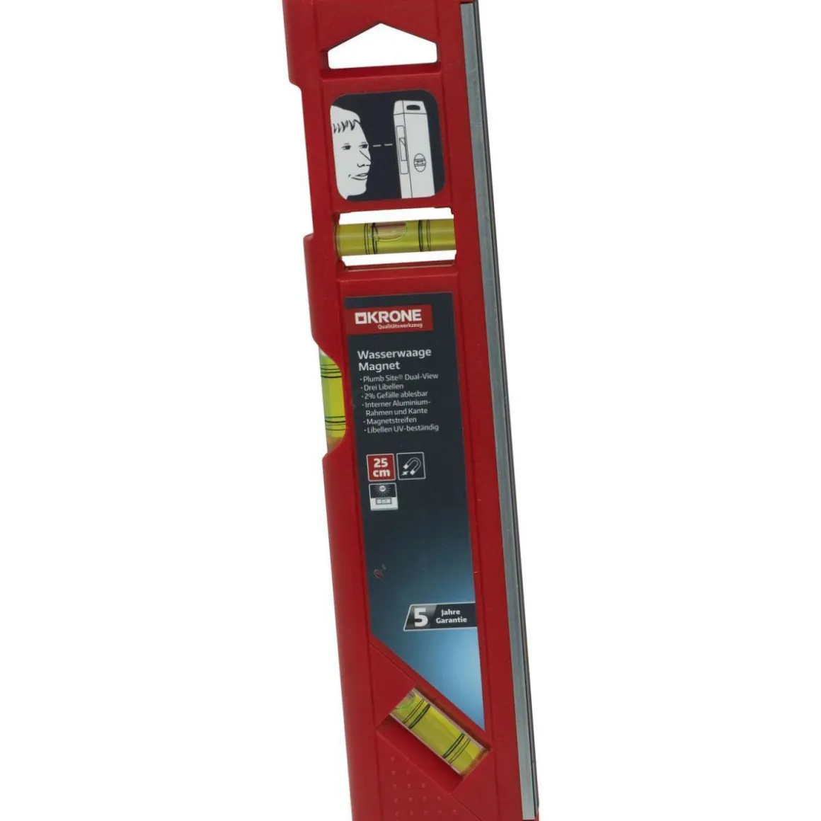 Krone Wasserwaage Magnet 25 cm