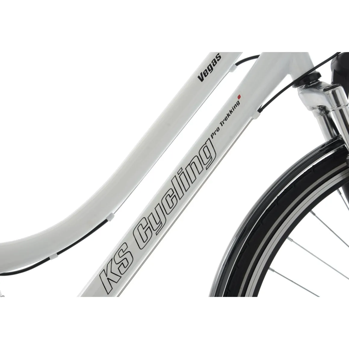 KS Cycling Trekkingrad Vegas Damen Flachlenker 53 cm weiß