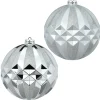 Kugelpaar 14,5cm Winter Silver