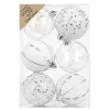 Kugelset 8cm Winter Silver