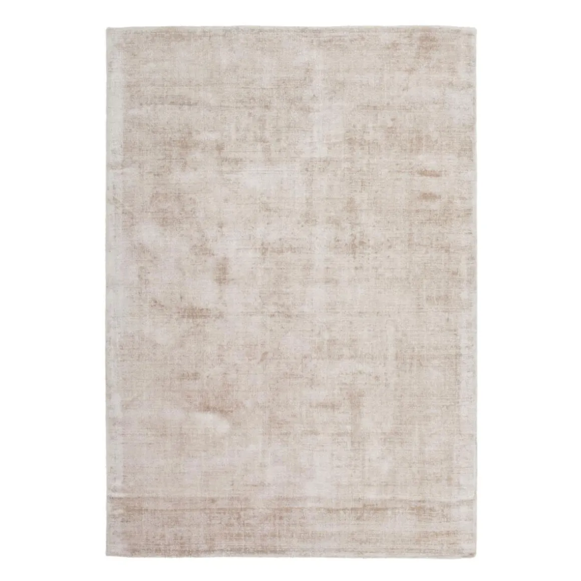 Kurzflorteppich „Luxury 110“ Elfenbein/Taupe, 80x150cm