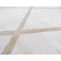 Kurzflorteppich „Luxury 210“ Elfenbein/Taupe, 80x150cm