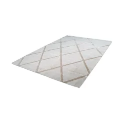 Kurzflorteppich „Luxury 210“ Elfenbein/Taupe, 80x150cm