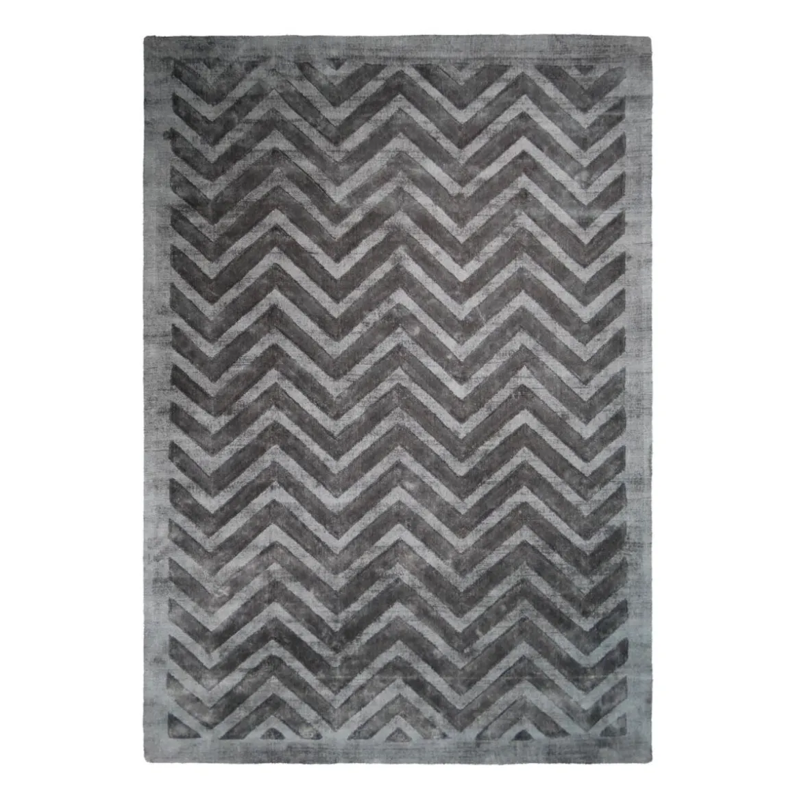 Kurzflorteppich „Luxury 410“ Grau/Anthrazit, 160x230cm