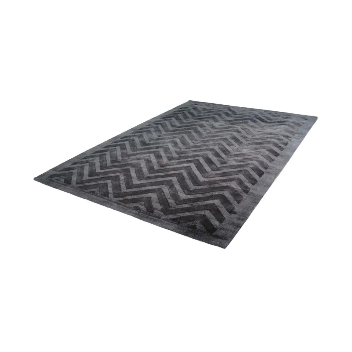 Kurzflorteppich „Luxury 410“ Grau/Anthrazit, 160x230cm