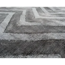 Kurzflorteppich „Luxury 410“ Grau/Anthrazit, 120x170cm
