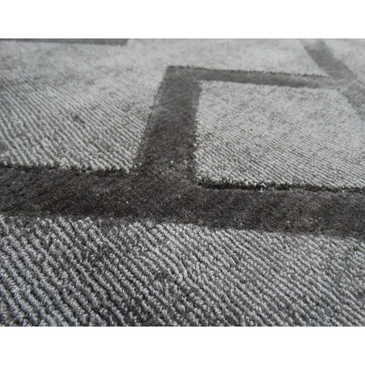 Kurzflorteppich „Luxury 310“ Grau/Anthrazit, 80x150cm