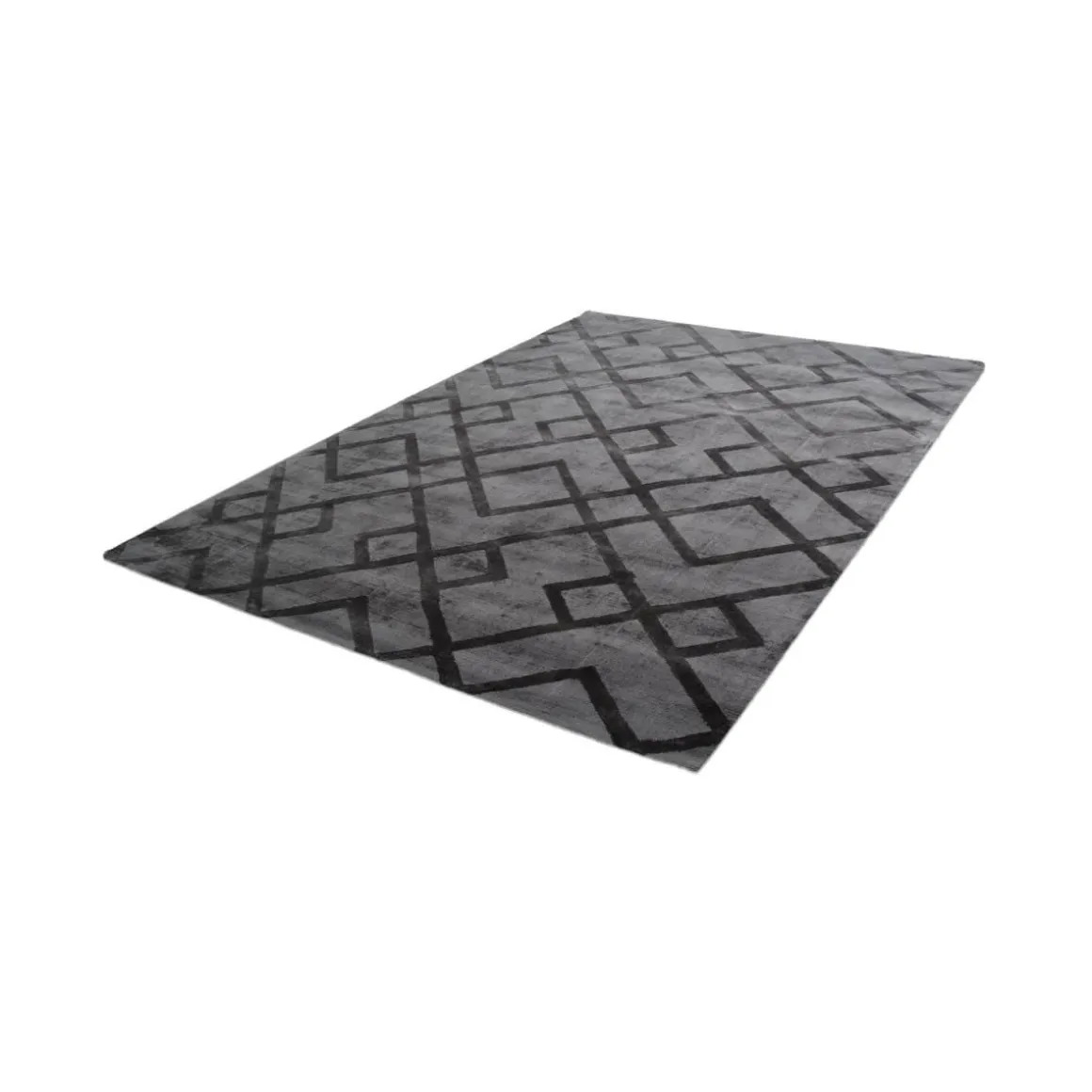 Kurzflorteppich „Luxury 310“ Grau/Anthrazit, 80x150cm