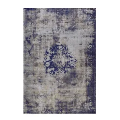 Kurzflorteppich Vintage 8403 blau