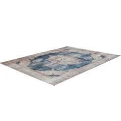 Kurzflorteppich Vintage 8400 creme/blau