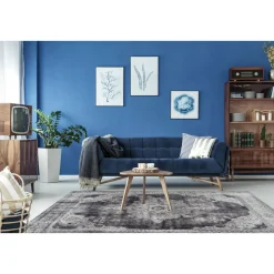 Kurzflorteppich Vintage 8400 Hellgrau