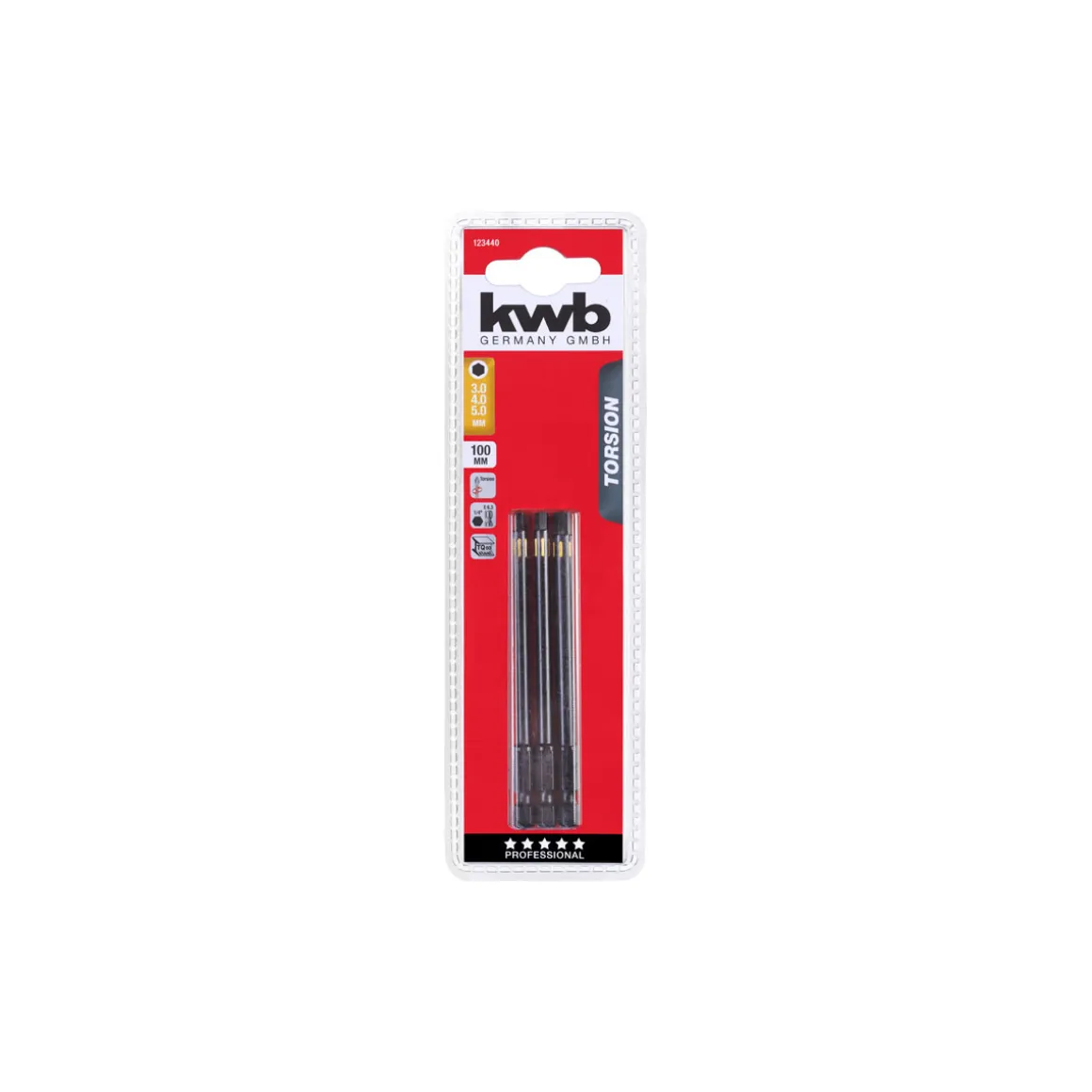 kwb Bit Set Torison 100 mm