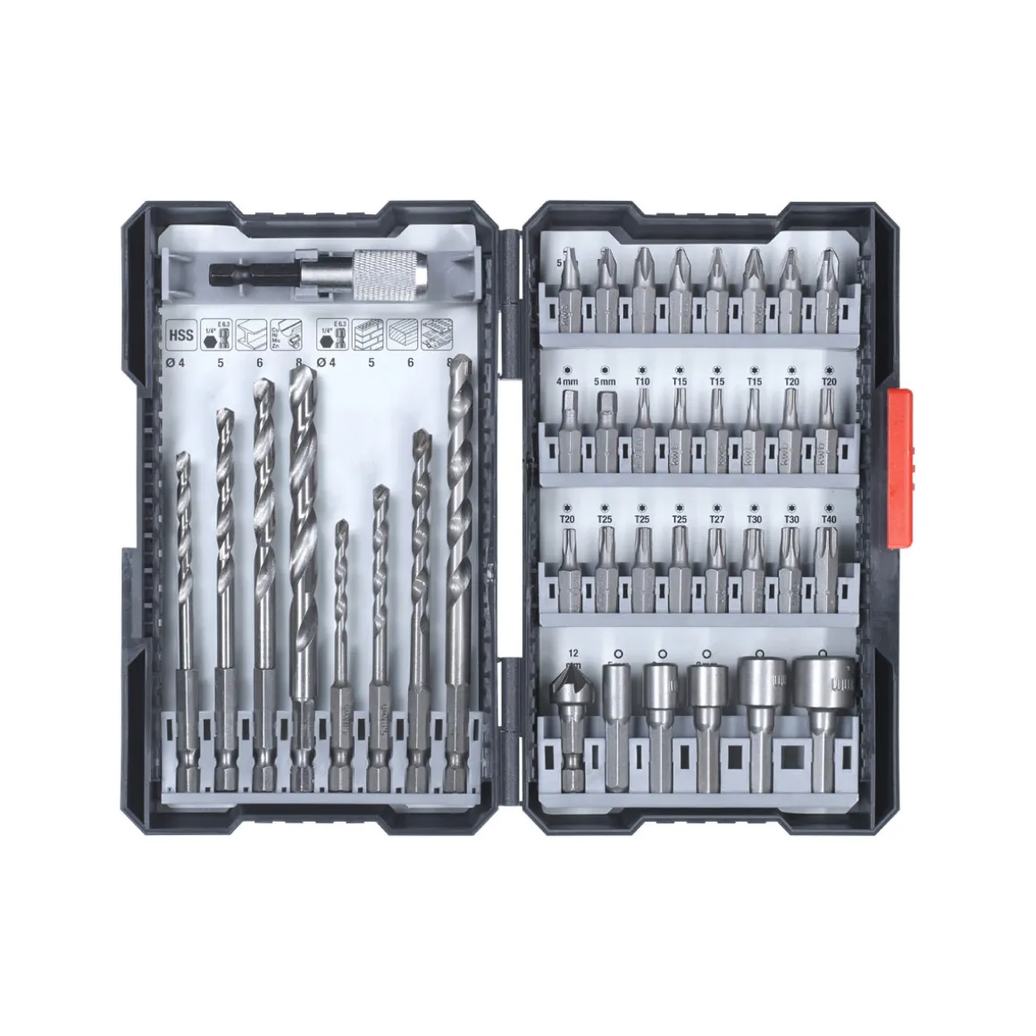 kwb Bit-Bohrerbox 39 teilig inklusive L-Box