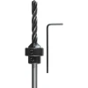 kwb Holzspiralbohrer-Set mit Aufstecksenker und Tiefenstop 3 teilig Durchmesser 3 mm