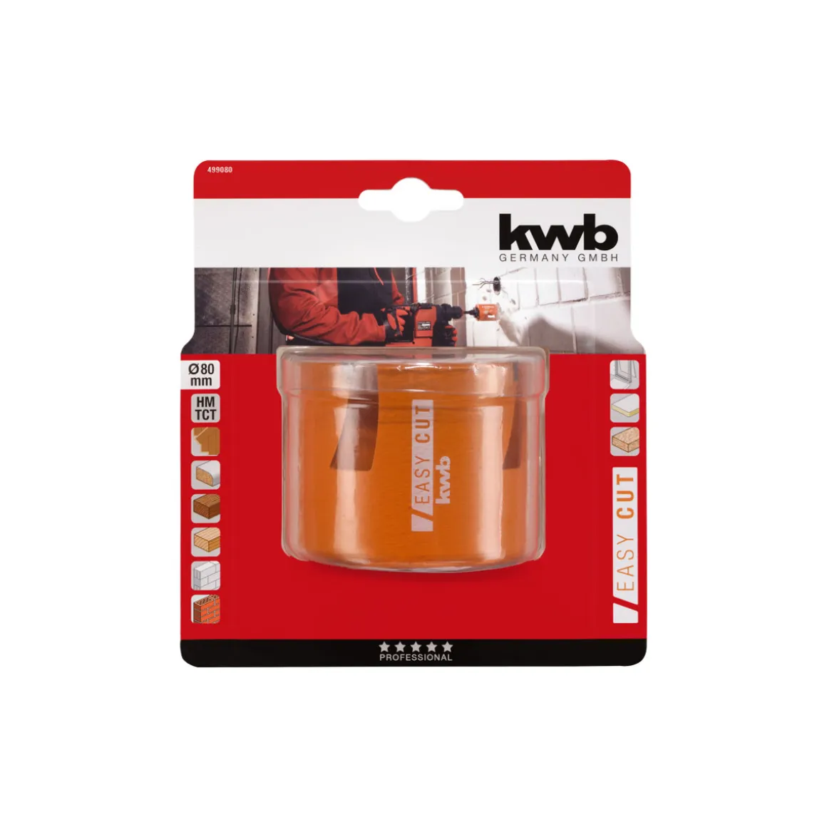 kwb Lochsäge Easy Cut Durchmesser 80 mm