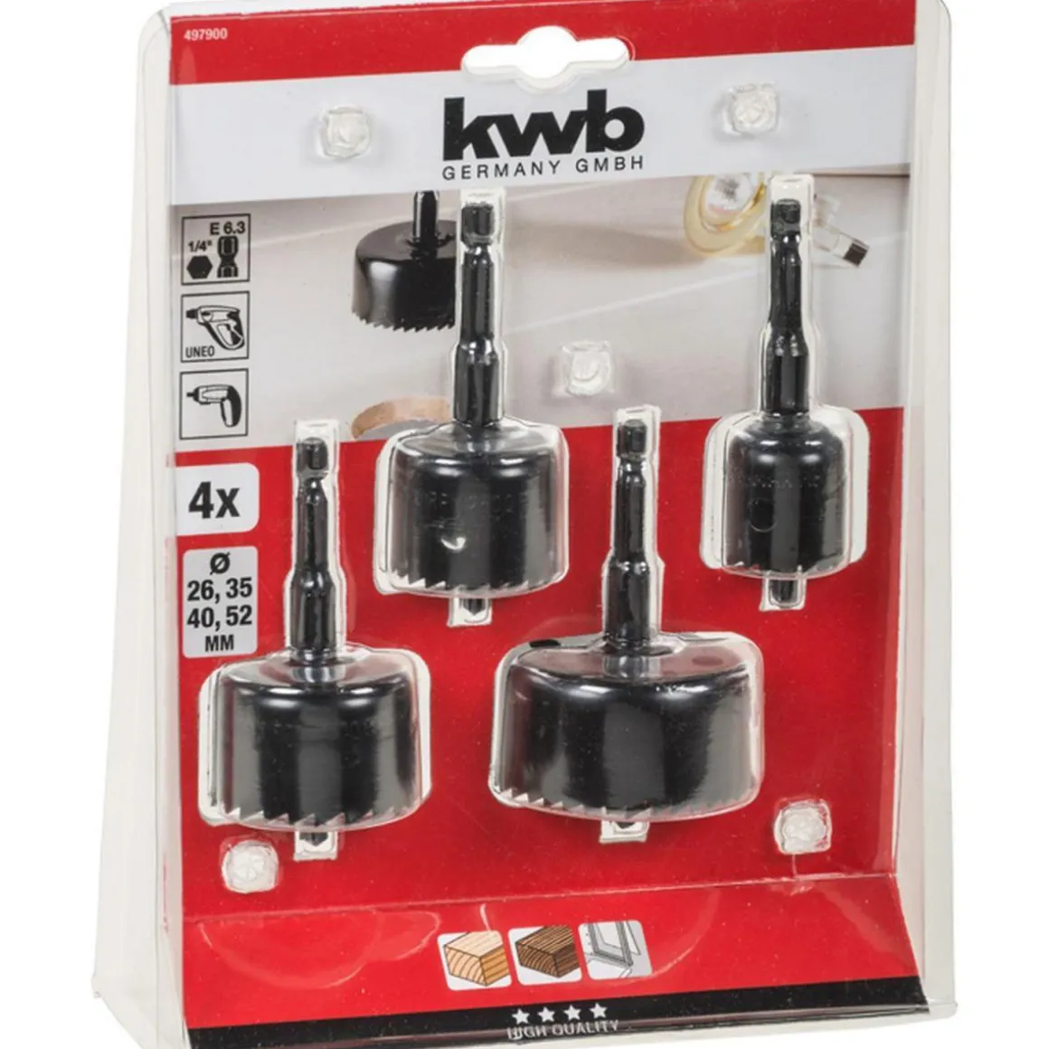 kwb Lochsägensatz 4 teilig