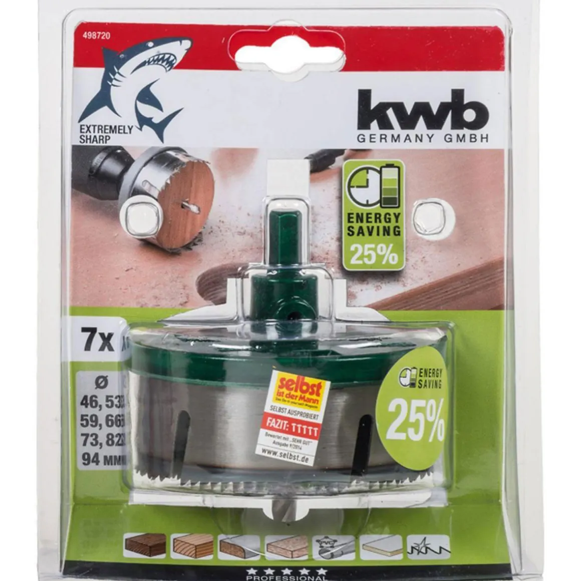 kwb Mehrkranzlochsäge 7 teilig