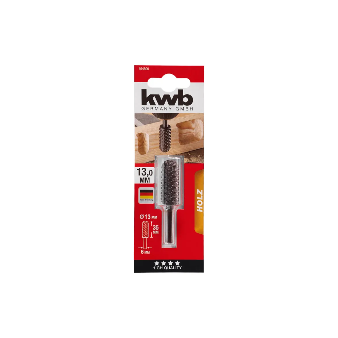 kwb Rotationsfräser 13 x 35 mm