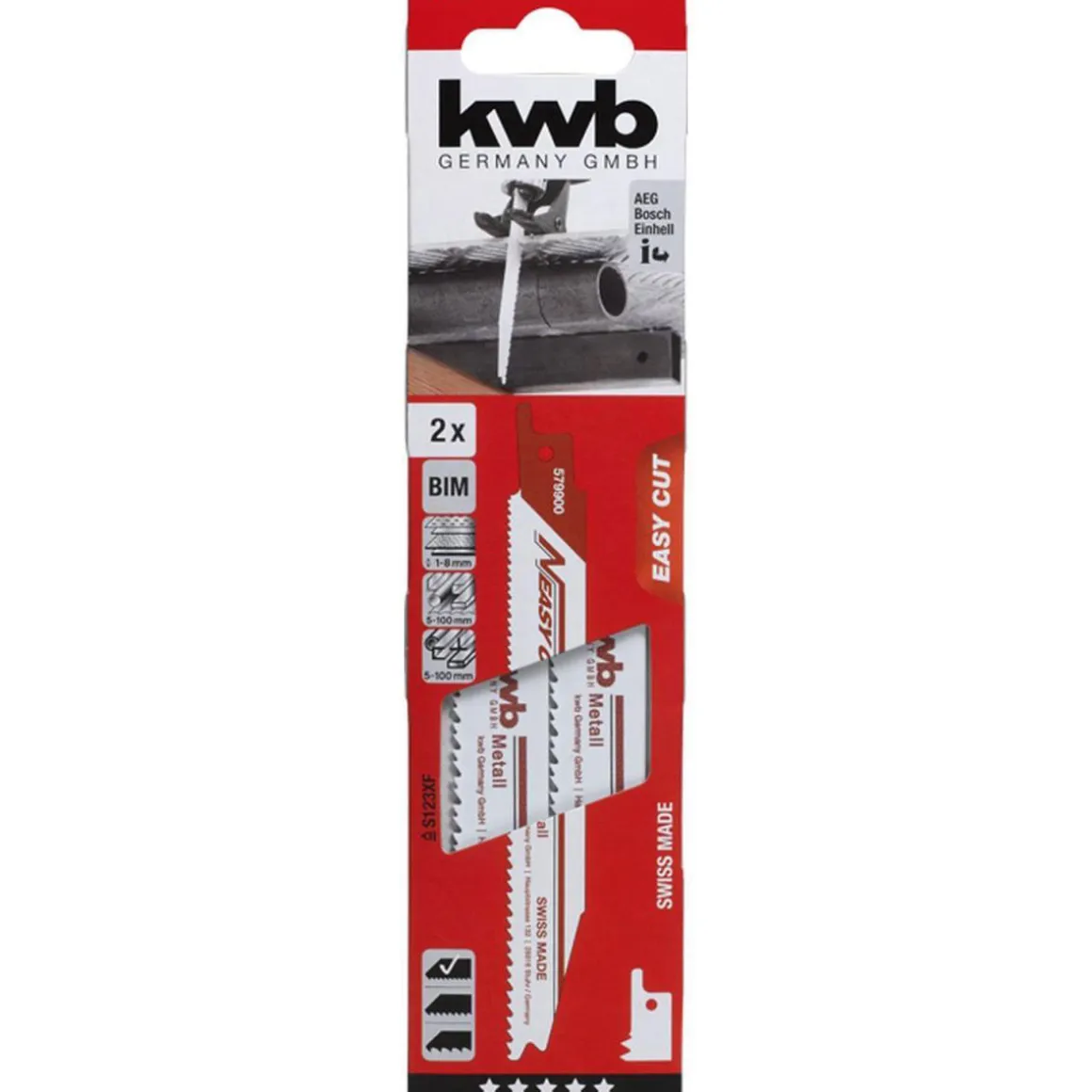 kwb Säbelsägeblätter Easy Cut Metallbearbeitung