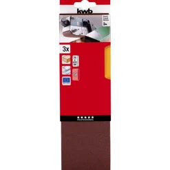 kwb Schleifbänder Holz und Metall 75 x 533 mm K150