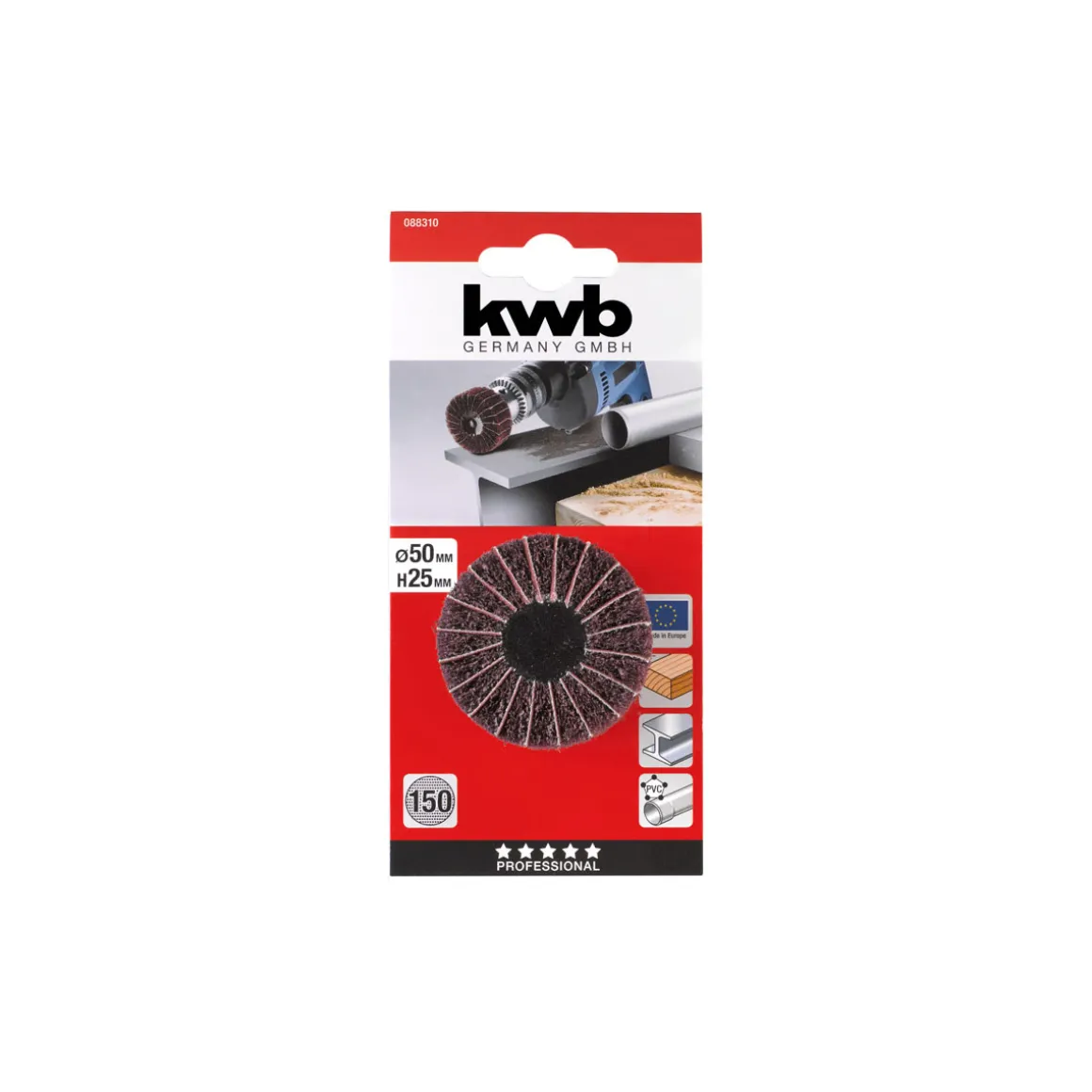 kwb Vliesmopstift 50 x 30 mm K150