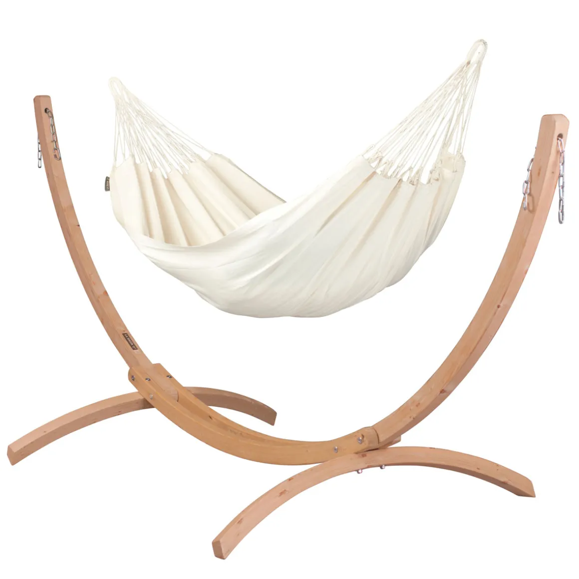 La Siesta Einzel-Hängematte Modesta Bio-Baumwolle Latte