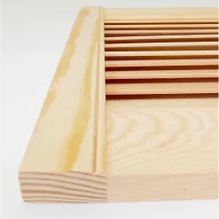 Lamellentür Kiefer natur 61,5 x 59,4 x 2 cm