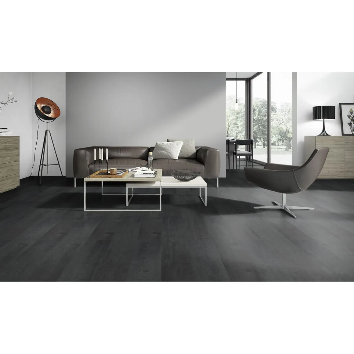 Laminat Classen WR 4V Oak black 1285 x 192 x 8 mm
