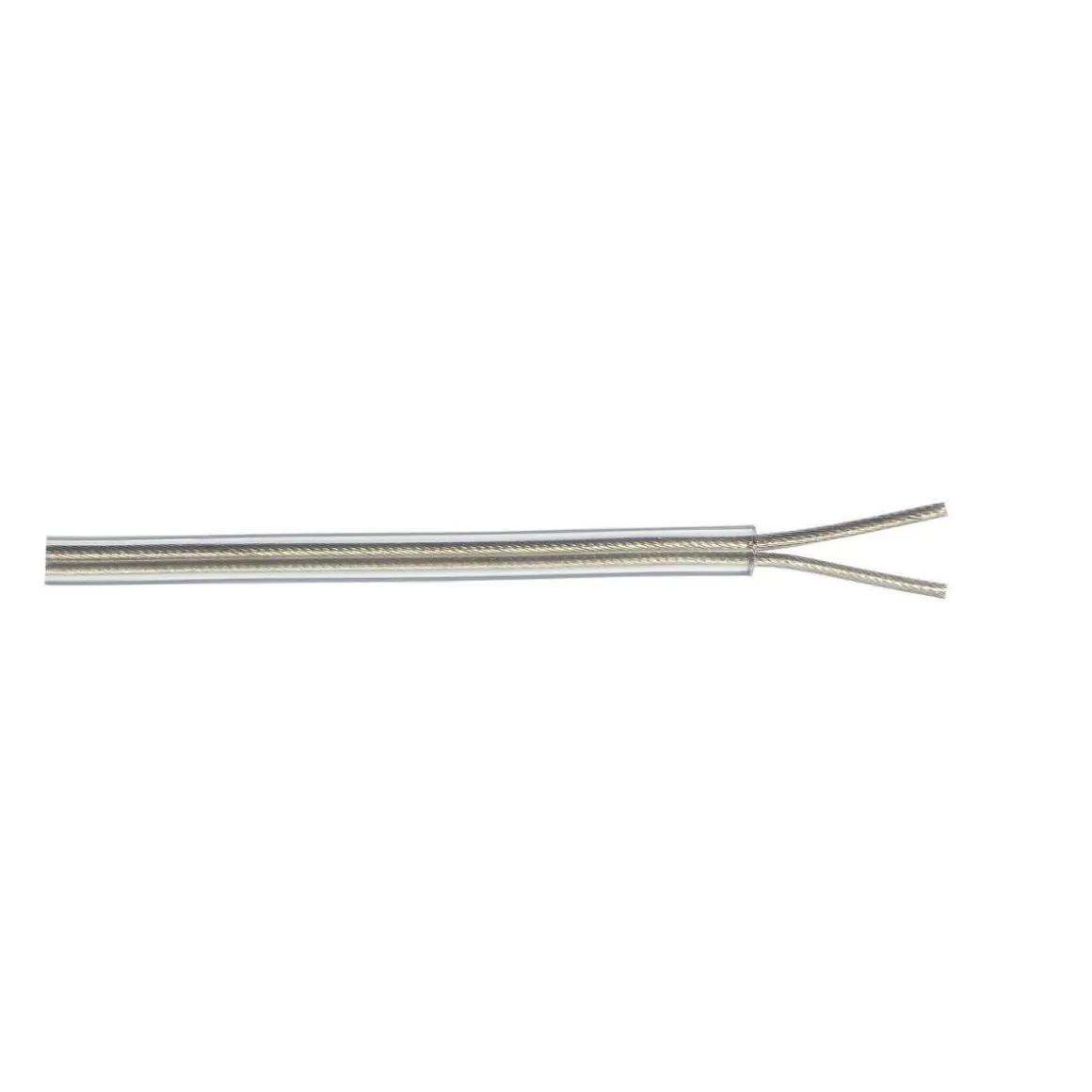 Lampenleitung 2 x 0,75 silber 3 m